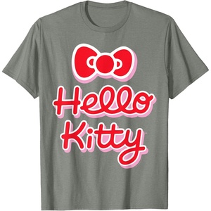 image:imageHello Kitty Signature Logo Tee Shirt TShirtOlive Heather