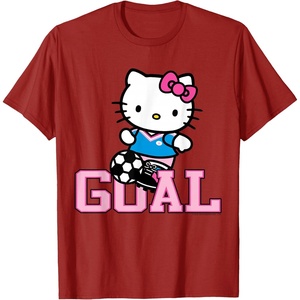 image:imageHello Kitty Soccer Goal Sports Athlete Tee Shirt TShirtCranberry Red