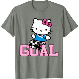 image:imageHello Kitty Soccer Goal Sports Athlete Tee Shirt TShirtOlive Heather