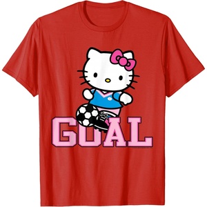 image:imageHello Kitty Soccer Goal Sports Athlete Tee Shirt TShirtRed
