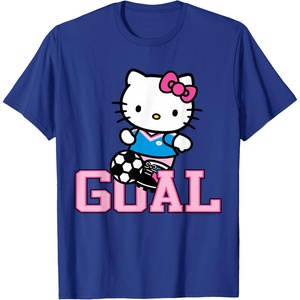 image:imageHello Kitty Soccer Goal Sports Athlete Tee Shirt TShirtRoyal Blue