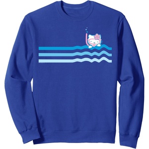 image:imageHello Kitty Swim Snorkle Summer Stripe SweatshirtRoyal Blue
