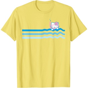 image:imageHello Kitty Swim Snorkle Summer Stripe TShirtLemon Yellow