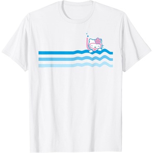 image:imageHello Kitty Swim Snorkle Summer Stripe TShirtWhite