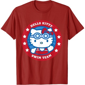 image:imageHello Kitty Swim Team Swimmer Tee Shirt TShirtCranberry Red