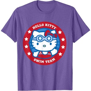 image:imageHello Kitty Swim Team Swimmer Tee Shirt TShirtPurple Heather