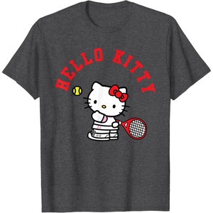 image:imageHello Kitty Tennis Tee Shirt TShirtDark Heather Grey