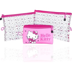 image:imageHello Kitty Travel Pouch 3Pack Official License Zipper Pouch Set of 3 in Different Sizes Makeup Bag VA702851LNJ