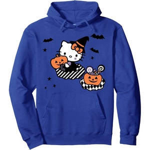 image:imageHello Kitty Trick or Treat Halloween Hoodie Pullover HoodieRoyal Blue