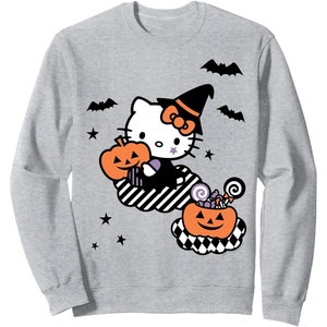 image:imageHello Kitty Trick or Treat Halloween Sweatshirt SweatshirtHeather Grey