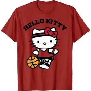 image:imageHello Kitty Unisex Kids Basketball TShirt Blue SmallCranberry Red