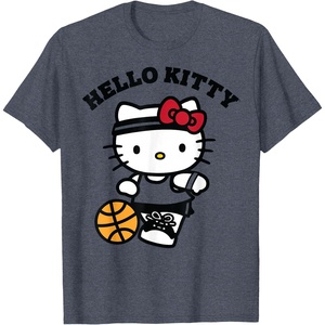 image:imageHello Kitty Unisex Kids Basketball TShirt Blue SmallHeather Blue