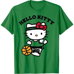 image:imageHello Kitty Unisex Kids Basketball TShirt Blue SmallKelly Green