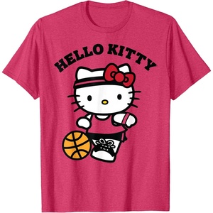 image:imageHello Kitty Unisex Kids Basketball TShirt Blue SmallRed Heather