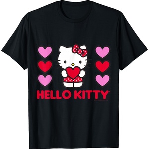 image:imageHello Kitty Valentine Hearts Shirt TShirtBlack