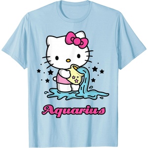 image:imageHello Kitty Zodiac Aquarius Tee Shirt TShirtBaby Blue