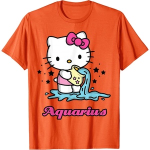 image:imageHello Kitty Zodiac Aquarius Tee Shirt TShirtOrange