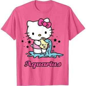 image:imageHello Kitty Zodiac Aquarius Tee Shirt TShirtPink Heather