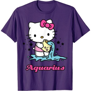 image:imageHello Kitty Zodiac Aquarius Tee Shirt TShirtPurple
