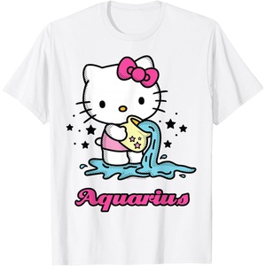 image:imageHello Kitty Zodiac Aquarius Tee Shirt TShirtWhite