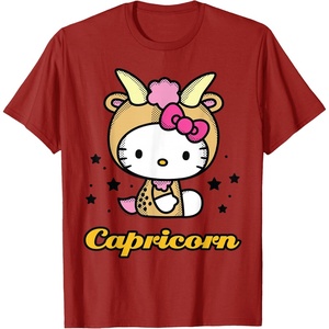 image:imageHello Kitty Zodiac Capricorn Tee Shirt TShirtCranberry Red