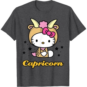 image:imageHello Kitty Zodiac Capricorn Tee Shirt TShirtDark Heather Grey
