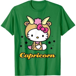 image:imageHello Kitty Zodiac Capricorn Tee Shirt TShirtKelly Green