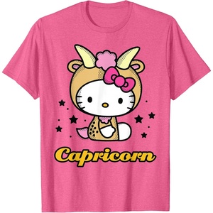 image:imageHello Kitty Zodiac Capricorn Tee Shirt TShirtPink Heather
