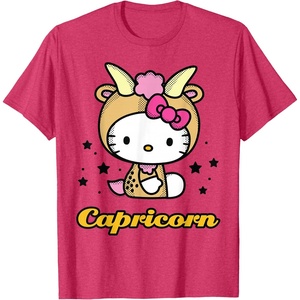 image:imageHello Kitty Zodiac Capricorn Tee Shirt TShirtRed Heather