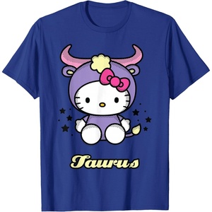 image:imageHello Kitty Zodiac Taurus Tee Shirt TShirtRoyal Blue
