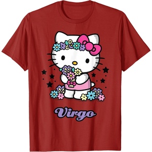 image:imageHello Kitty Zodiac Virgo Tee Shirt TShirtCranberry Red