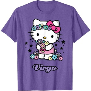 image:imageHello Kitty Zodiac Virgo Tee Shirt TShirtPurple Heather