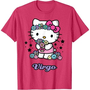 image:imageHello Kitty Zodiac Virgo Tee Shirt TShirtRed Heather