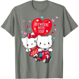 image:imageHello Kitty and Dear Daniel Anywhere with You Valentine Tee TShirtOlive Heather