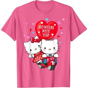 image:imageHello Kitty and Dear Daniel Anywhere with You Valentine Tee TShirtPink Heather