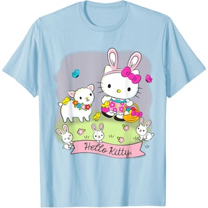 image:imageHello Kitty and Friends Easter Scene Tee Shirt TShirtBaby Blue