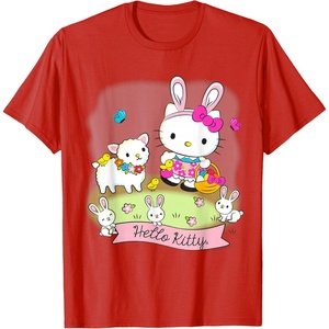 image:imageHello Kitty and Friends Easter Scene Tee Shirt TShirtRed