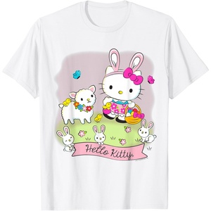 image:imageHello Kitty and Friends Easter Scene Tee Shirt TShirtWhite