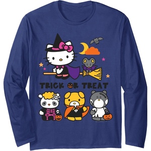 image:imageHello Kitty and Friends Halloween Long Sleeve Shirt Long Sleeve TShirtNavy Blue