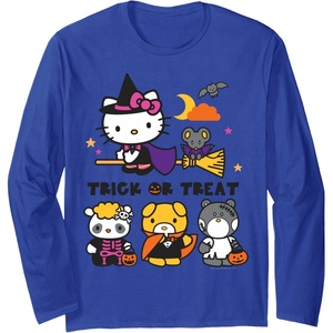 image:imageHello Kitty and Friends Halloween Long Sleeve Shirt Long Sleeve TShirtRoyal Blue