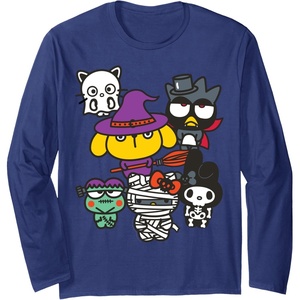 image:imageHello Sanrio Characters Halloween Costumes Long Sleeve Shirt Long Sleeve TShirtNavy Blue