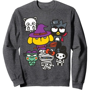 image:imageHello Sanrio Characters Halloween Costumes Sweatshirt SweatshirtDark Heather Grey