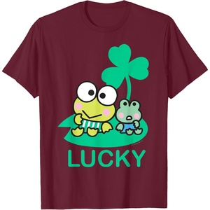 image:imageKeroppi and Friend Lucky St Patricks Day Tee Shirt TShirtBurgundy