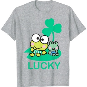 image:imageKeroppi and Friend Lucky St Patricks Day Tee Shirt TShirtHeather Grey