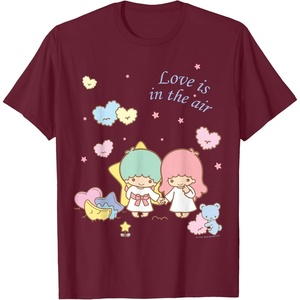 image:imageLittle Twin Stars Love is in The Air Valentine Tee Shirt TShirtBurgundy