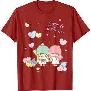 image:imageLittle Twin Stars Love is in The Air Valentine Tee Shirt TShirtCranberry Red