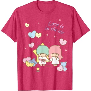 image:imageLittle Twin Stars Love is in The Air Valentine Tee Shirt TShirtRed Heather