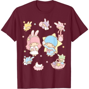 image:imageLittle Twin Stars and Friends Easter Tee Shirt TShirtBurgundy