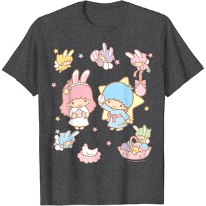 image:imageLittle Twin Stars and Friends Easter Tee Shirt TShirtDark Heather Grey