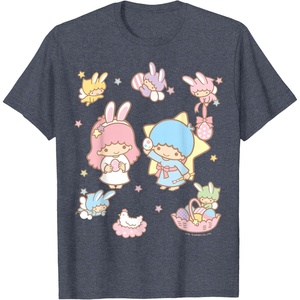 image:imageLittle Twin Stars and Friends Easter Tee Shirt TShirtHeather Blue